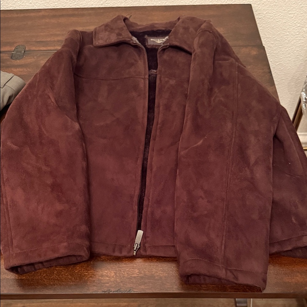 Dockers Men's Dark Brown Suede Jacket